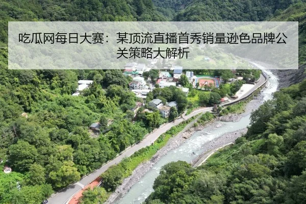 吃瓜网每日大赛：某顶流直播首秀销量逊色品牌公关策略大解析